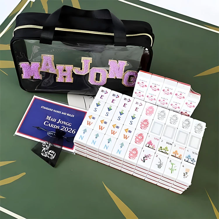 Juego de Mahjong negro claro